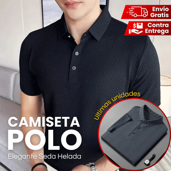 CAMISETA POLO SEDA HELADA.